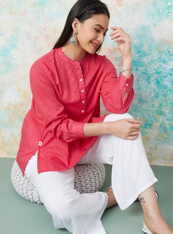 MELANGE Textured Tunic