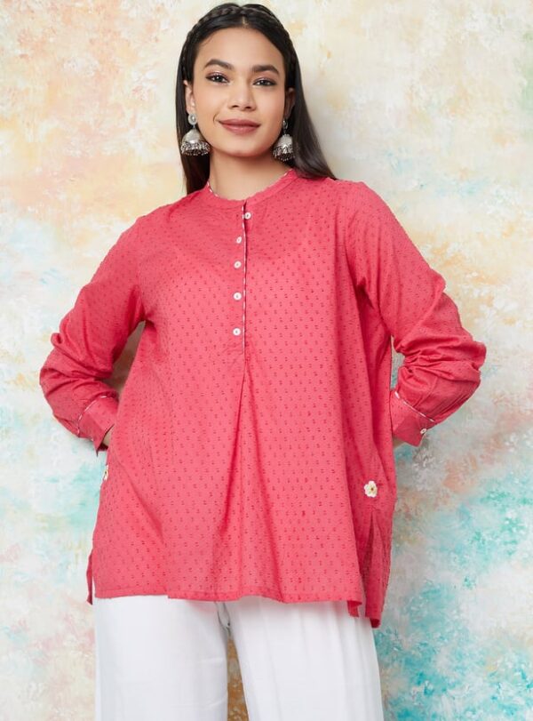 MELANGE Textured Tunic - Image 4