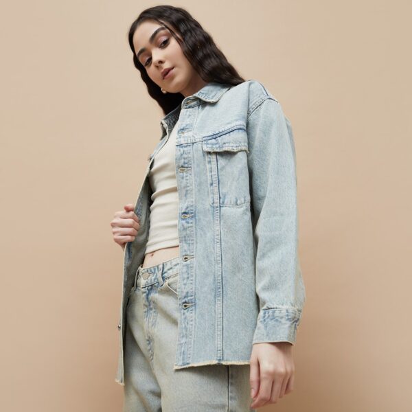 GINGER Washed Denim Shirt - Image 2
