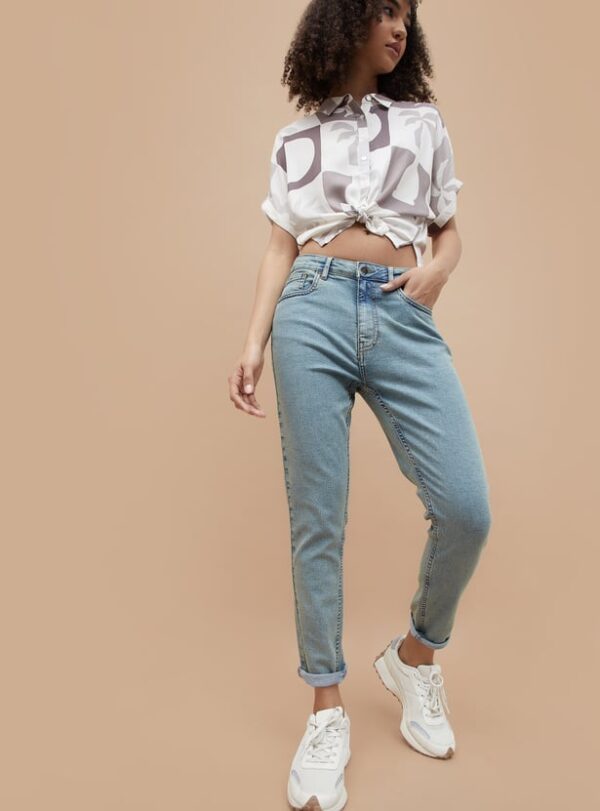 GINGER Washed Skinny Fit High Rise Jeans - Image 4