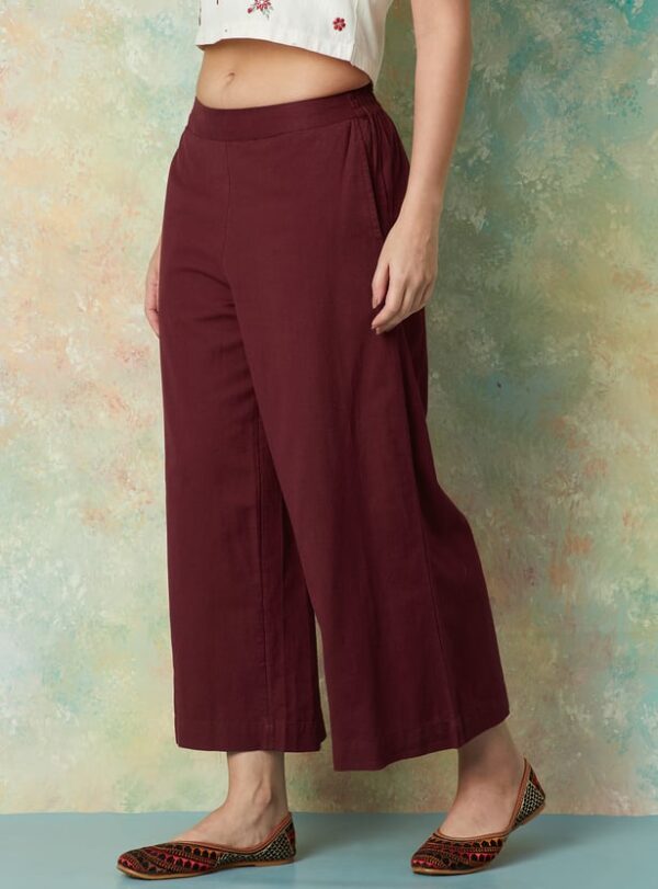 BIBA Solid Palazzos - Image 3